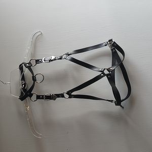 PU Leather heart harness